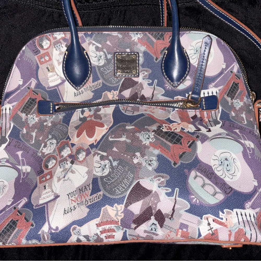 Dooney & Bourke Blue and Purple Disney Satchel